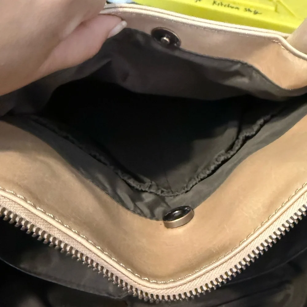 Matt & Nat 'Raylan' Vegan Leather Diaper Bag in Nude